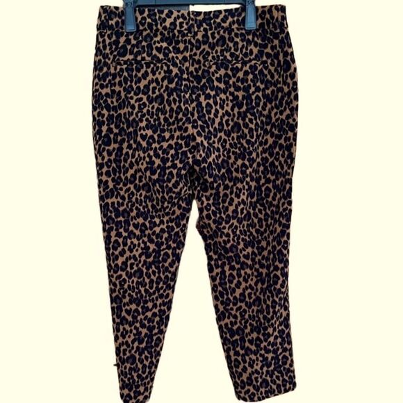 Old Navy Harper mid rise polyester animal print pants size 10R - Picture 1 of 6